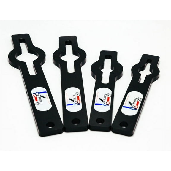 LIDZ Off EZ Turn 1, Black PVC 1/2 Inch Valve, 4 Pieces