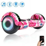 LIEAGLE Hoverboard Offroad All Terrain Flash Wheel Self Balancing Hoverboards with Bluetooth Speaker, Best Gift