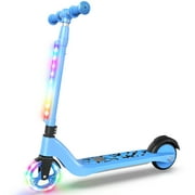 LIEAGLE Electric Scooter for Kids Age 3-10, 5 Miles Ride Time, Three Levels of Height from 28 '' to 36 '', Foldable,Blue