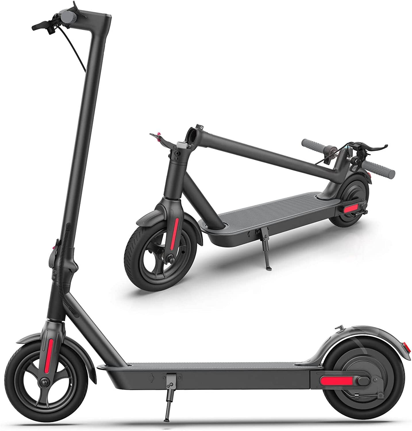 Electric Scooter Upgraded 450W Motor 8.5 Solid Tires Up to 17  Miles Long Range for Adults - 19 Mph Max Speed,Smart APP,Dual Brake  System,Foldable Commuter E Scooter : Sports 