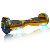 LIEAGLE Hoverboard, 6.5 inch Smart Hoverboard with 300W Dual Powerful Metors, Self Balancing Two Wheel Scooter with LED Lights for Kids, Teens and Adults, Chrome Gold