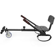 LIEAGLE Hoverboard Go Kart Seat Attachment with Adjustable Frame Length for Kids Adults, Fits 6.5" 8" 10" Self Balancing Scooter, Black