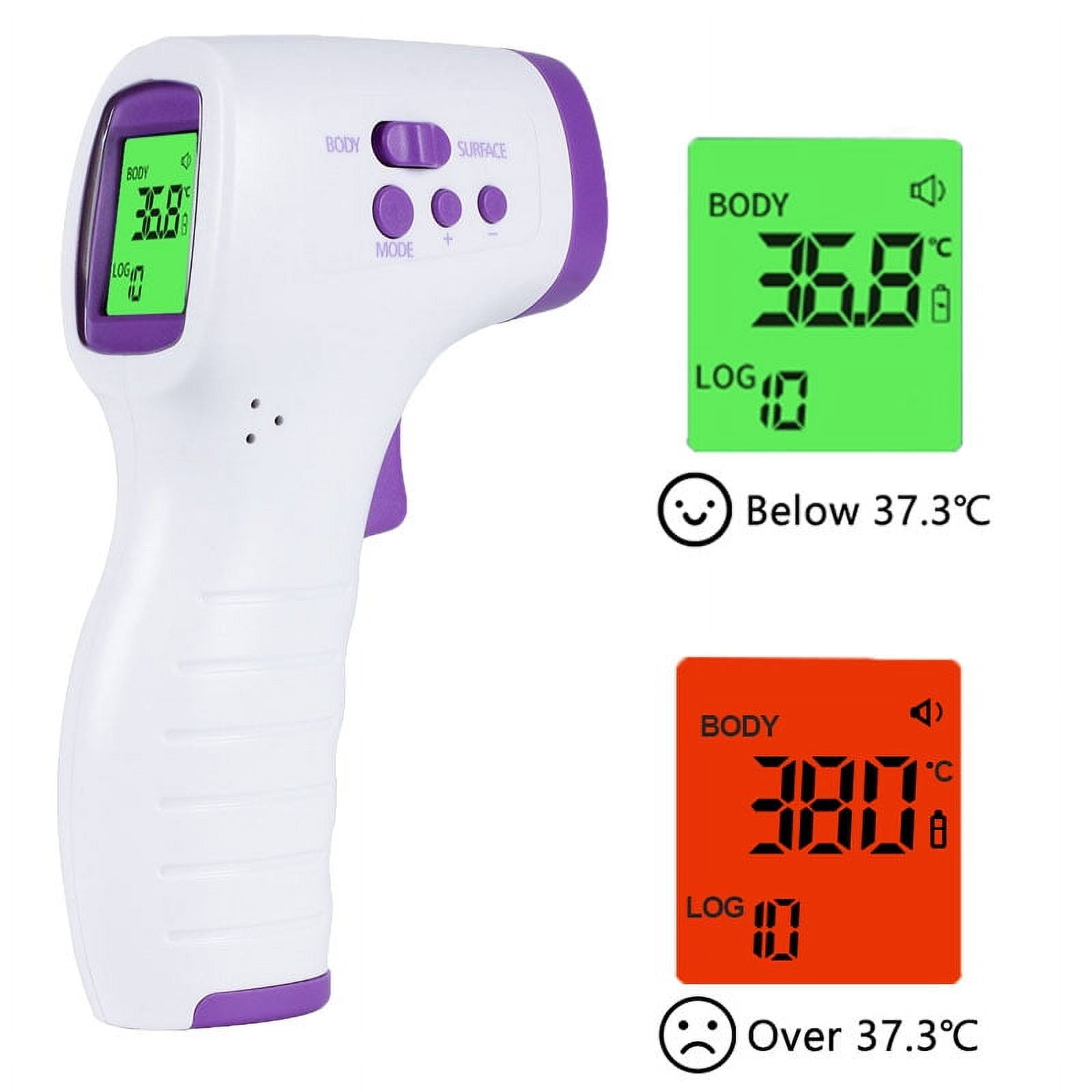 Touchless Thermometer for Adults, Forehead Thermometer for Fever, Body