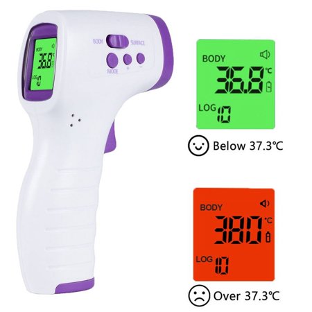 Touchless Thermometer for Adults, Forehead Thermometer for Fever, Body Thermometer and Surface Thermometer With ?/? Conversion 2 in 1 Dual Mode Thermometer - 1Sec Temperature Measurement
