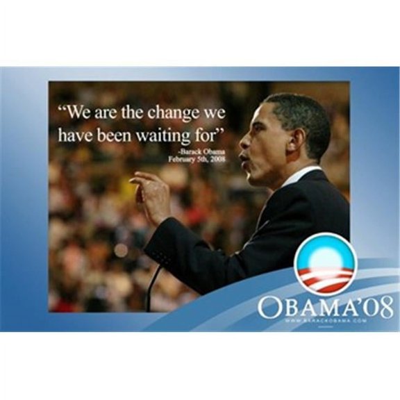 LIEBERMANS Barack Obama - (We Are The Change) Campaign Poster - Poster (17x11)