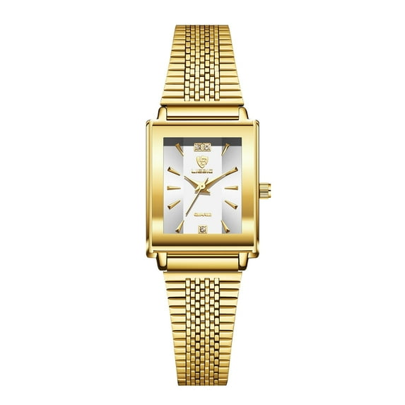 LIEBIG Gold Watches for Women Dainty Elegant Womens Watch Classic Vintage Fashion Square Ladies Quartz Watch Gifts