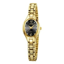 LIEBIG Small Gold Watches for Women Dainty Analog Ladies Quartz Watch Oval Case Waterproof