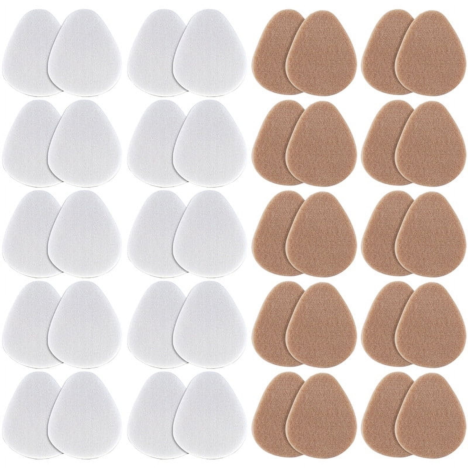 LIEISFEPER 20 Pairs Felt Metatarsal Pads for Women & Men White Skin ...