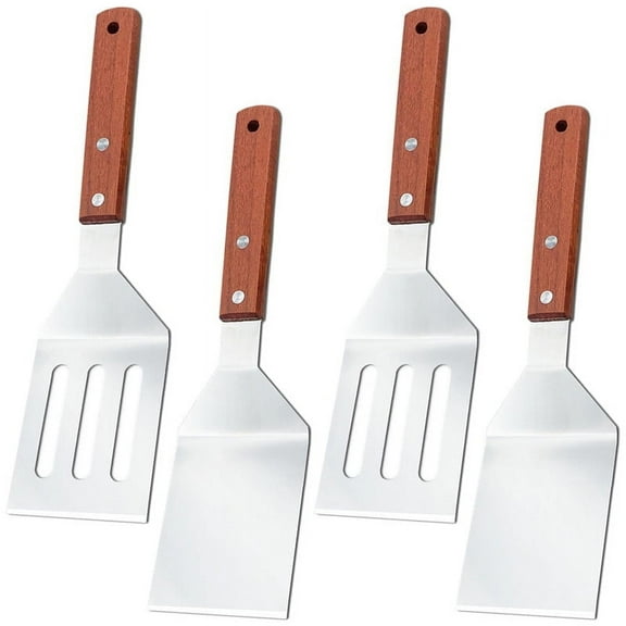 LIEISFEPER 4 Pack Fish Egg Grill Spatula Slotted Spatula for Cooking BBQ