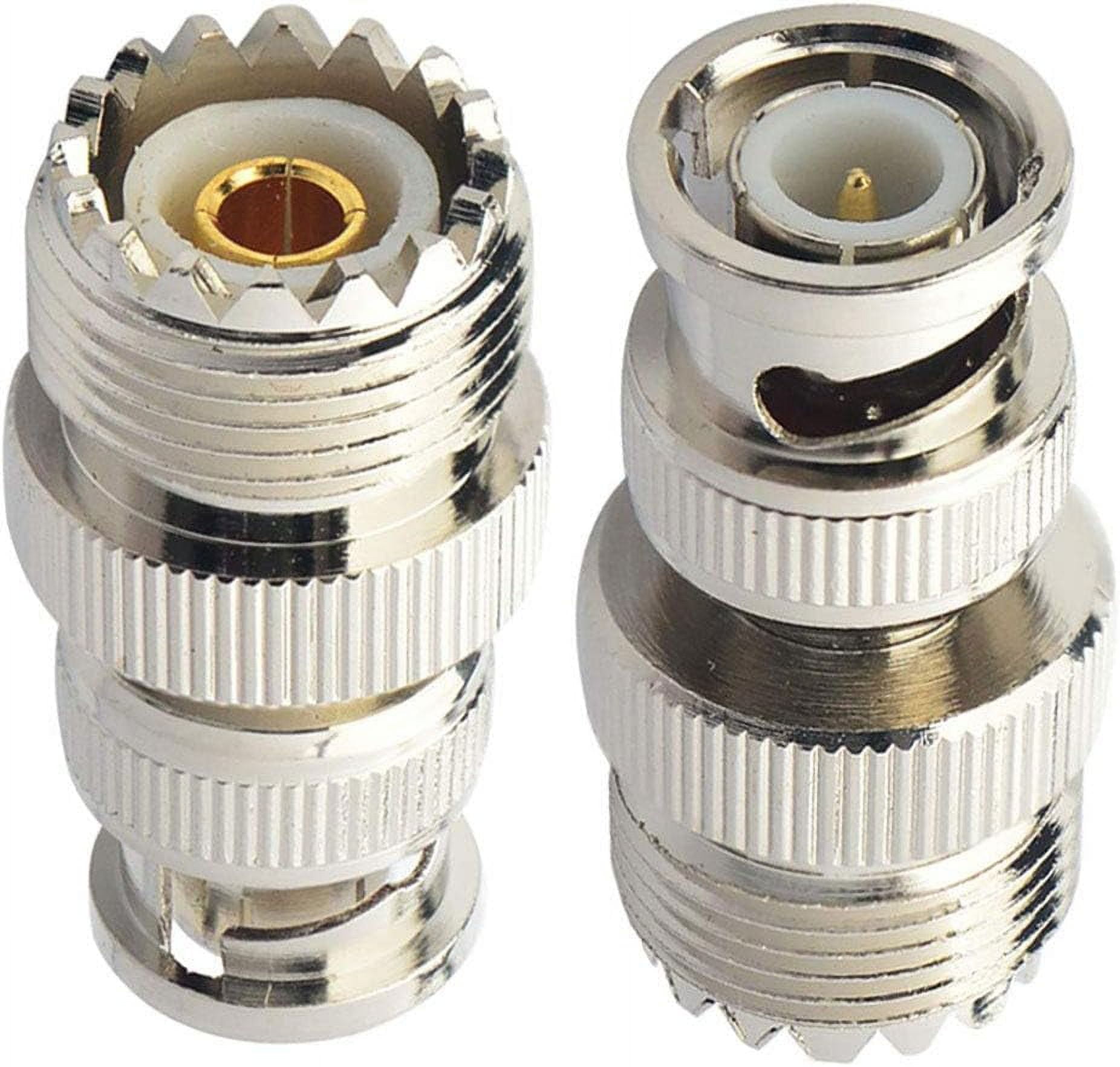 LIENIAO 2 Pcs BNC Male Plug To UHF PL-259 SO239 Female RF Coaxial ...