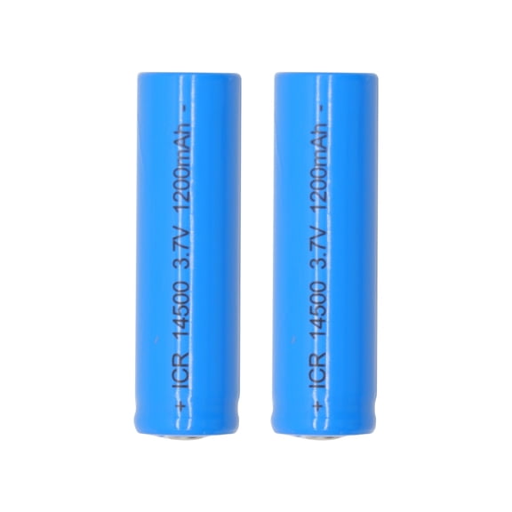 LIENIAO AA 3.7V 1200mAh Rechargeable Li-ion Batteries ICR 14500 General Purpose Lithium Battery 55mm*14mm for Portable Mini Fan / Electric Shaver/Toys