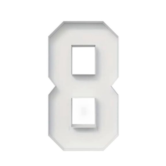 LIERTOUR 27.6 IN Balloon Number Frame for Anniversary Decor and Social Event Celebration with Large Cardboard Mosaic Number for Party Decoration and Photo Prop