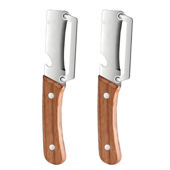 LIERTOUR 2pc Stainless Steel Bread Knife Multifunctional Kitchen Gadget for Home Office Gear for Adults