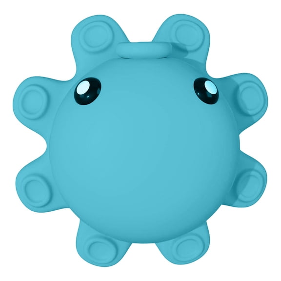 LIERTOUR Bathtub Overflow Drain Cover, Silicone Tub Overflow Drain Cover with Suction Cup Seal, Octopus Shaped Deep Soaking Bath Accessory for Adding Extra Water Depth. Blue