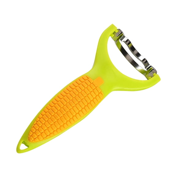 LIERTOUR Corn Peeler, Upgraded Stainless Steel Corn Thresher and Stripper, Fast Corn Kernel Cutter Tool with Ergonomic Non-Slip Handle for Efficient Home Kitchen Use green