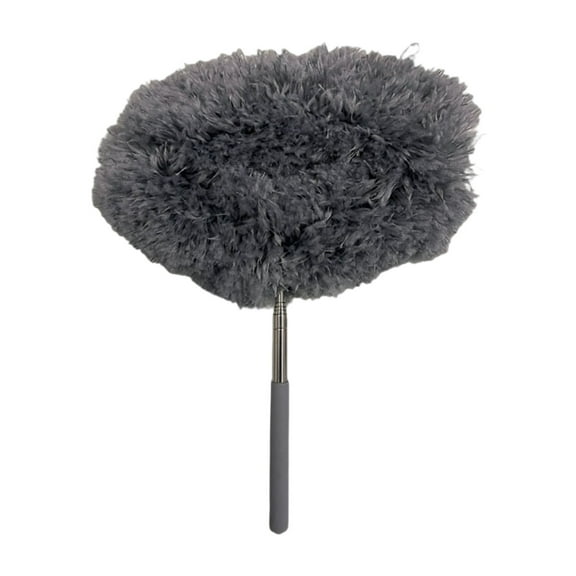 LIERTOUR Extendable Microfiber Ceiling Fan Duster, 11.7 to 54.6 Inches Long Handle Slanted Static Dusting Tool for High Ceiling Cleaning, Large Household Gadget, 1 Pack Gray