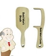thumbnail image 1 of LIERTOUR Funny Wood Hairless Comb and Toothless Brush Set, 7.1in, Joke Gift for Bald Man or Friend with Thin Hair, for Social Event and Party Ceremony, 1 of 2