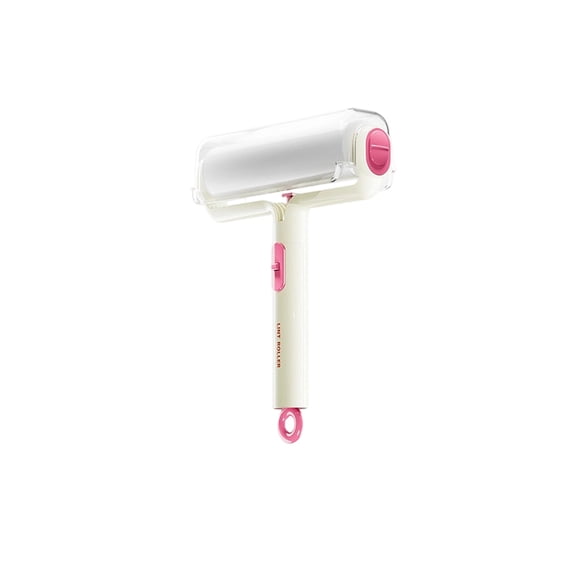LIERTOUR Lint Roller, Disposable Pet Hair Remover with Tearable Rolling Brush for Clothes and Furniture and Bedding, Multi-Functional Sticky Dust Cleaner, Medium, 1pc Pink
