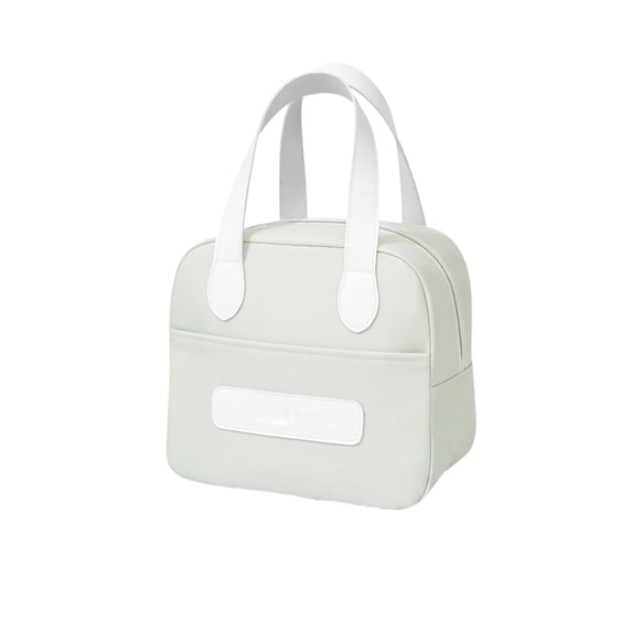 LIERTOUR Lunch Tote for Work and Portable Thermal Insulation Lunch Box Bag Small Size Hand Food Carry Pack for Office Break and Travel Utility Gear Beige