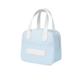 thumbnail image 1 of LIERTOUR Lunch Tote for Work and Portable Thermal Insulation Lunch Box Bag Small Size Hand Food Carry Pack for Office Break and Travel Utility Gear Blue, 1 of 5