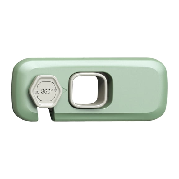 LIERTOUR Multi-Purpose Safety Lock with Adhesive Pads Heavy Duty Security Latch for RV Home Office Cabinet and Freezer Adults Mint Green