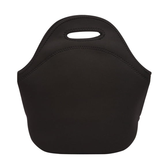 LIERTOUR Neoprene Lunch Tote Bag Insulated Thermal Picnic Bag Waterproof Soft Neoprene Large Capacity Handbag for Women Adults Outdoors Office Work School Gym Hiking Bag Black