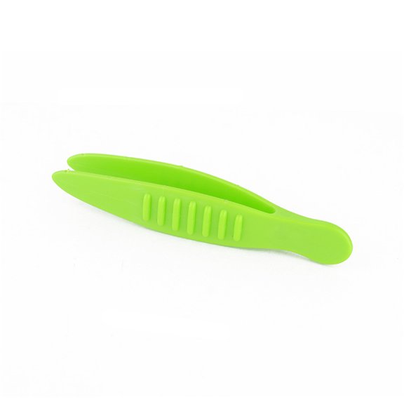 LIERTOUR Plastic Tweezers Precision Tongs for Crafting Lab Work Specimen Handling Gardening Household DIY Projects Small Parts Grabbing Maintenance Tool, 1 pc. Green