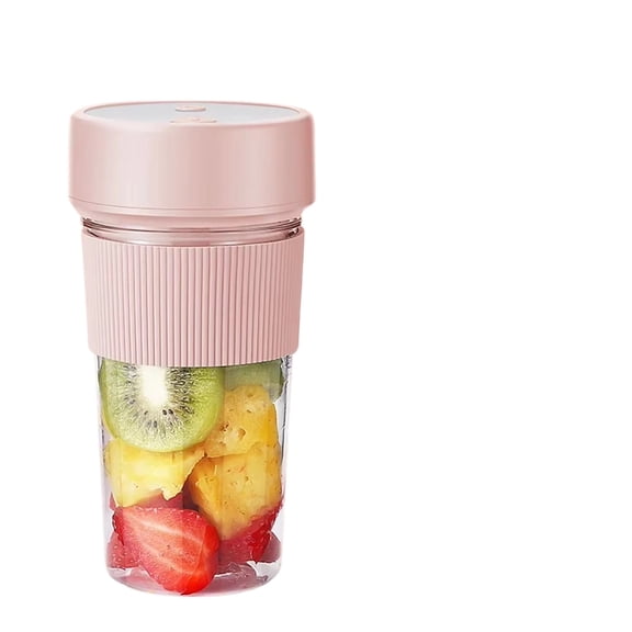 LIERTOUR Portable Electric Juicer Cup Big Belly Ton Ton Bottle Smart Multi-functional Fruit Blender Large Capacity Personal Juicer Tool for Home Outdoor Travel Gym Sports Pink