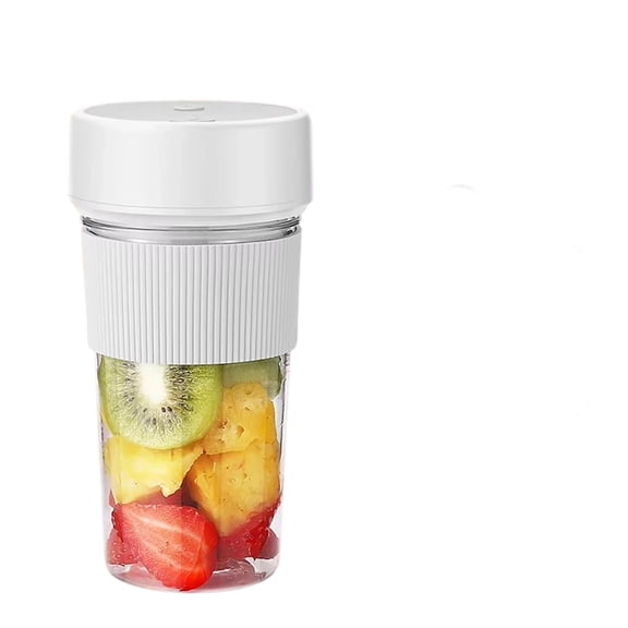 LIERTOUR Portable Electric Juicer Cup Big Belly Ton Ton Bottle Smart Multi-functional Fruit Blender Large Capacity Personal Juicer Tool for Home Outdoor Travel Gym Sports White