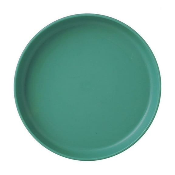 LIERTOUR Round Feeding Bowl for Wet and Dry Food Fatigue-free Pet Snack Plate in Green for Cats and Dogs Neck Protection Ergonomic Raised Shallow Canned Food DishGreen