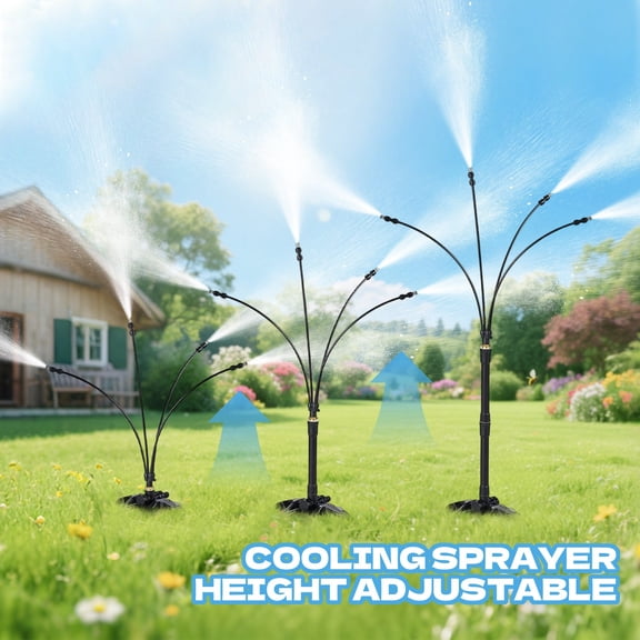 LIERTOUR Standing Misters for Outside Patio Portable Misting System for Cooling Outdoor Spaces Backyard Porch and Garden Areas to Provide Refreshing Water Mist Flow