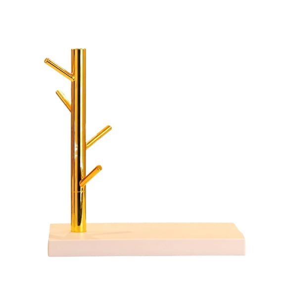 LIERTOUR Tree Branch Wooden Storage Rack, Creative Tabletop Ornament for Fashionable Home Decor, Stylish Desktop Jewelry and Key Organizer for Modern Interior.