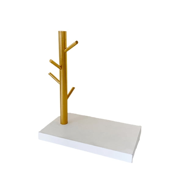 LIERTOUR Tree Branch Wooden Storage Rack, Creative Tabletop Ornament for Fashionable Home Decor, Stylish Desktop Jewelry and Key Organizer for Modern Interior.