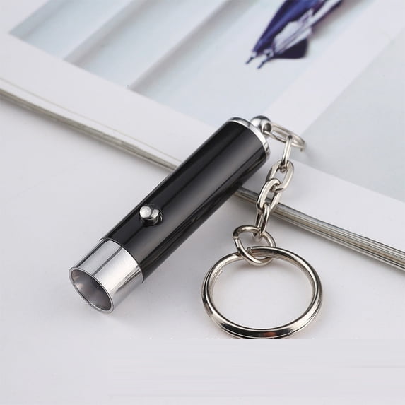 LIERTOUR UV Flashlight LED Torch Light with Keychain for Currency Verification and Fluorescent Agent Detection Handheld Black Light Mini Lamp for Gem Identification Black
