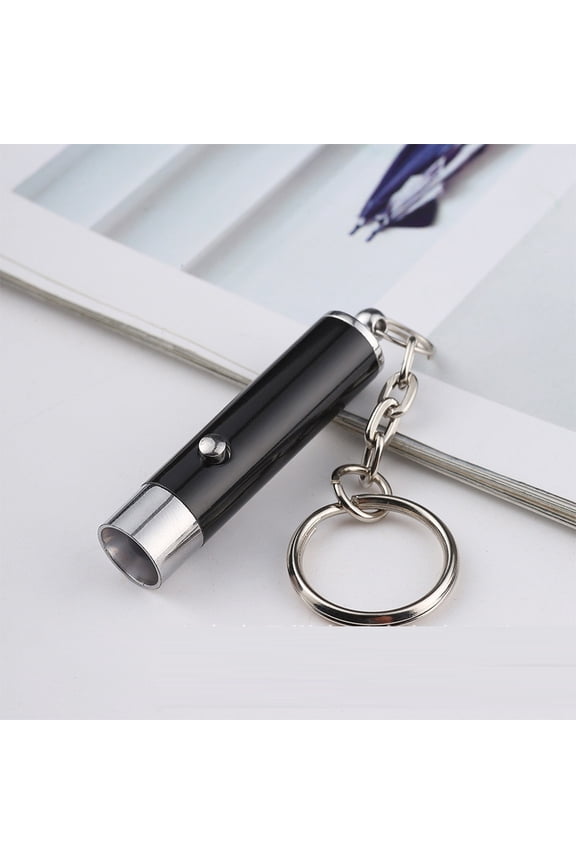 UV Flashlight LED Torch Light with Keychain for Currency Verification and Fluorescent Agent Detection Handheld Black Light Mini Lamp for Gem Identification Black
