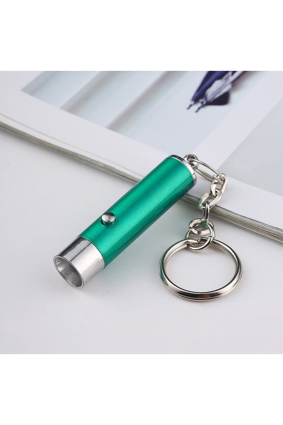UV Flashlight LED Torch Light with Keychain for Currency Verification and Fluorescent Agent Detection Handheld Black Light Mini Lamp for Gem Identification Green
