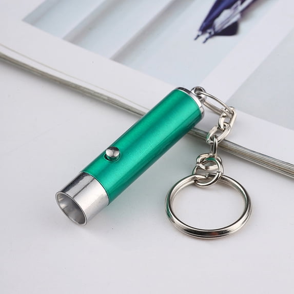 LIERTOUR UV Flashlight LED Torch Light with Keychain for Currency Verification and Fluorescent Agent Detection Handheld Black Light Mini Lamp for Gem Identification Green
