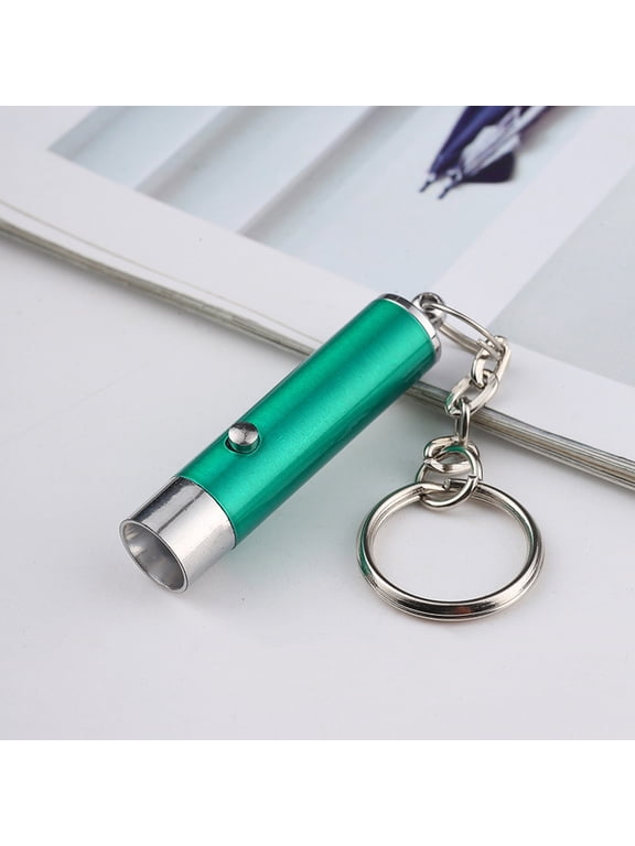 UV Flashlight LED Torch Light with Keychain for Currency Verification and Fluorescent Agent Detection Handheld Black Light Mini Lamp for Gem Identification Green