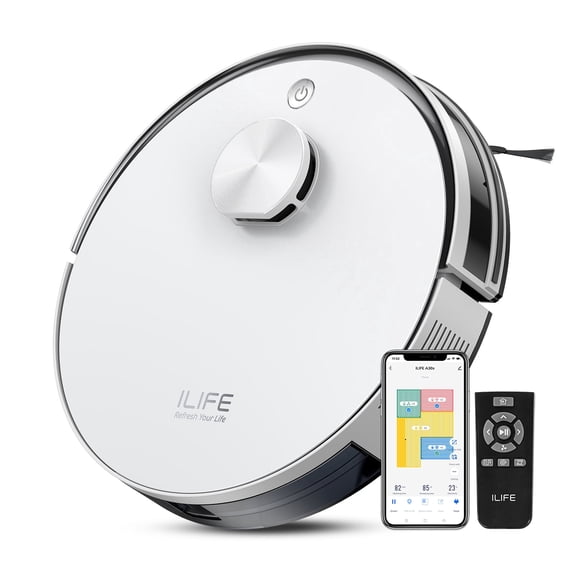 LIFE A30s robot vacuum cleaner for carpet, 10000PaSuction| LiDAR Navigation, Anti-Tangle Brushes, 150 Mins, App, Voice and Remote Control, for Hard Floor, Carpet and Pet Hair