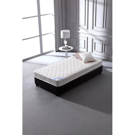 LIFE Home Spring 6" Twin Mattress, White