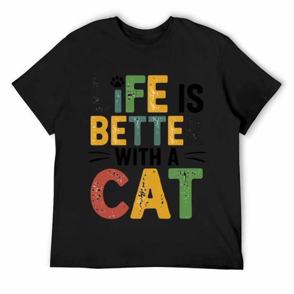 LIFE IS BETTER with A Cat Moon Arrows Boho Graphic T-Shirt