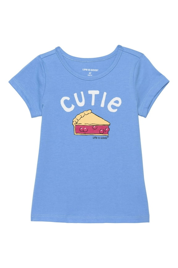 GIRLS TOP - 253 CUTIE PIE BLUE - SZ 3T - TEE SHIRT GRAPHIC