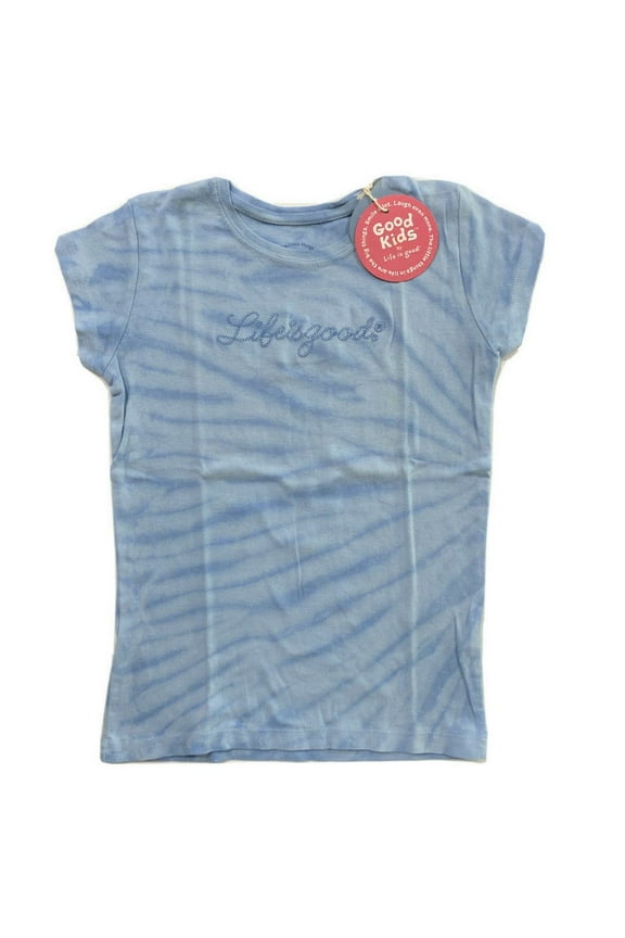 GIRLS TOP - BLUE SEA SZ 5-6 SMALL - BLUE TEE SHIRT GRAPHIC