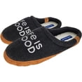 thumbnail image 1 of LIFE IS GOOD Men's Open Back Moccasin Slippers, 303593M - Suede & Fleece Indoor/Outdoor Slip-Ons - Plush & Cozy Scuffs with Soft Foam & Rubber Soles Comfy & Durable Available in Different Designs..., 1 of 8