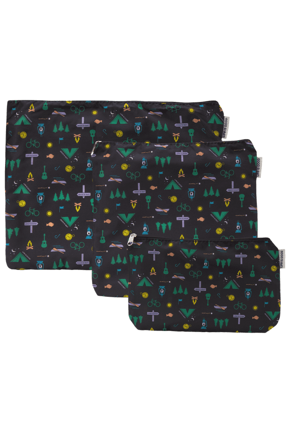 Travel Pouch Set - 3 Piece Lightweight Space Saving Storage Bag - Luggage Organizer, Travel Essentials