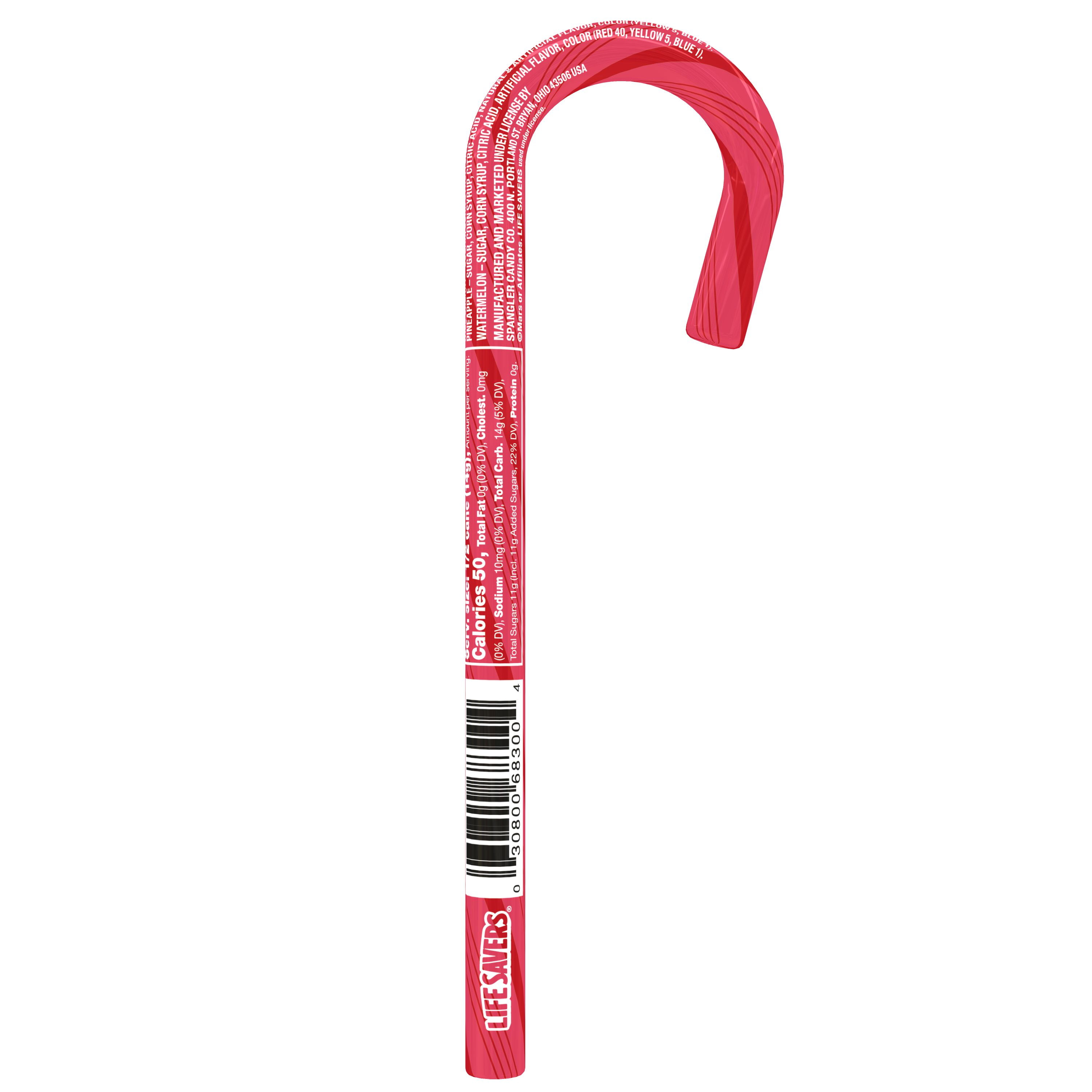 LIFE SAVERS Assorted Flavors Candy Cane, 1 oz, Hard Christmas Candy