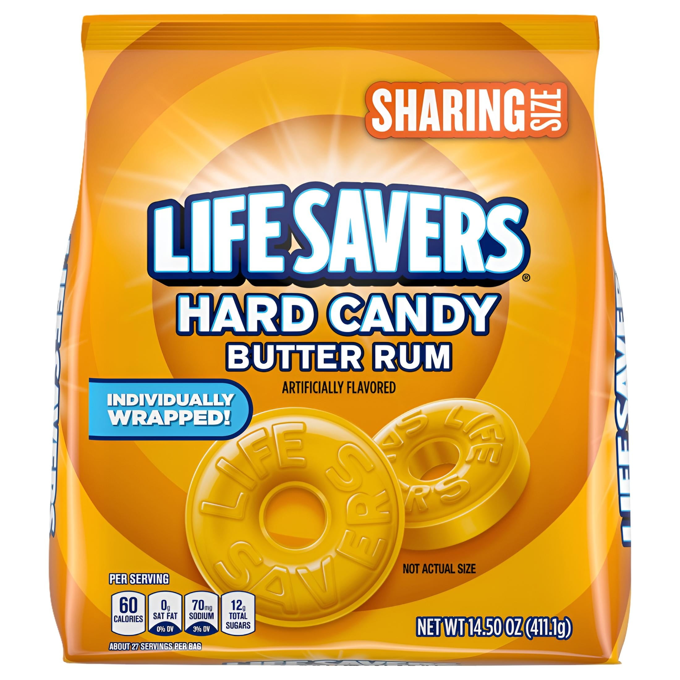 LifeSavers Butter Rum Individually Wrapped Hard Candy (Pack of 2)