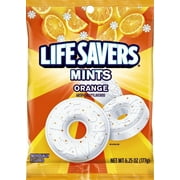 LIFE SAVERS Orange Mints Hard Candy Bag, 6.25 ounce Pack of 12