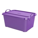 LIFE STORY 55-Quart Stackable Plastic Storage Boxes with Snap Lock Lids ...