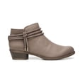 thumbnail image 1 of LIFE STRIDE VELOCITY Womens Beige Braided Comfort Andrea Round Toe Block Heel Zip-Up Booties 9 M, 1 of 3